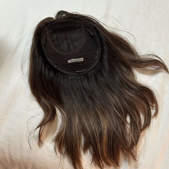 Highline DARK BROWN X CARAMEL BLONDE BALAYAGE 8X8 16" - Picture 4 of 7